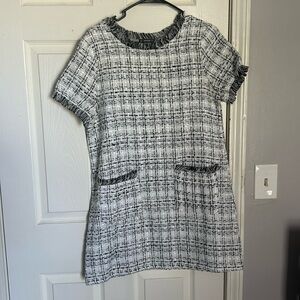 SHEIN tweed mini dress